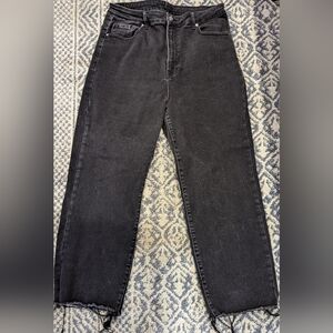 Risen Jeans, Size 1XL (14/16), Black denim